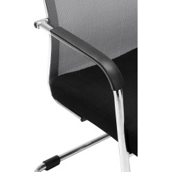 Chaise visiteur Brenda grise