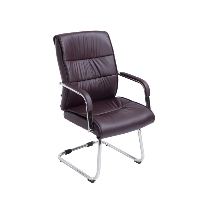 Chaise visiteur marron Sievert