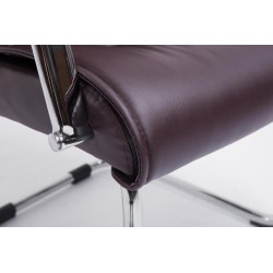 Chaise visiteur Sievert marron