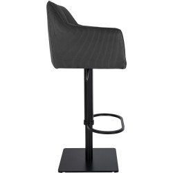 Sgabello da bar Damaso B Cord grigio scuro