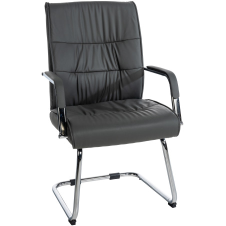 Chaise visiteur grise Sievert