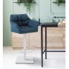 Tabouret de bar Damaso W tissu