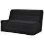 Joe Banquette 3 places BZ - Tissu noir - L 143 x P 97 cm