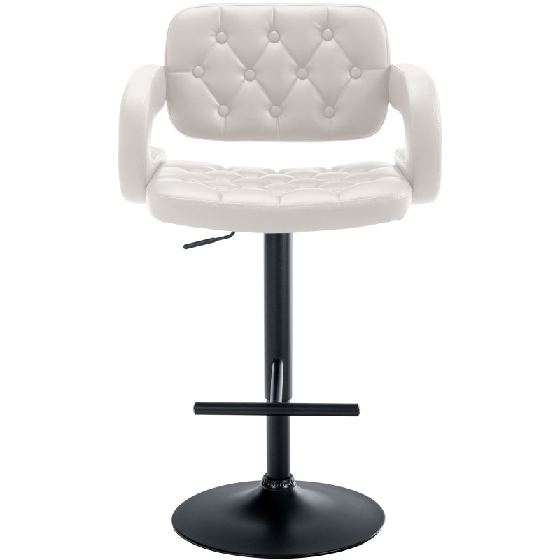 Tabouret de bar Dublin noir et blanc