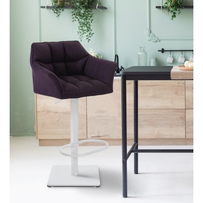 Tabouret de bar Damaso W tissu