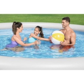 Kit Piscine hors sol autoportante BESTWAY - Fast Set™ - 457 x 84 cm - Ronde (Livrée avec une pompe et cartouche de filtration)