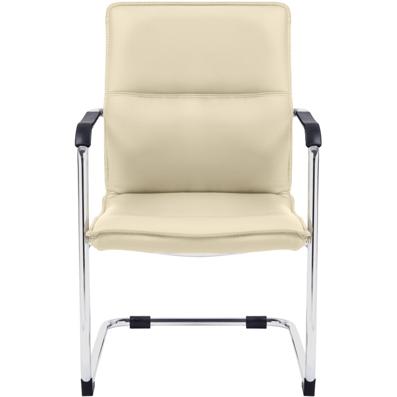 Lot de 2 chaises visiteurs Seattle crème