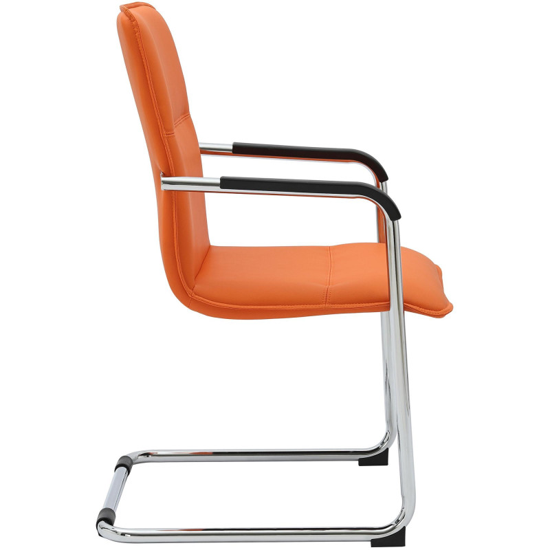 Ensemble de 2 chaises visiteurs orange Seattle