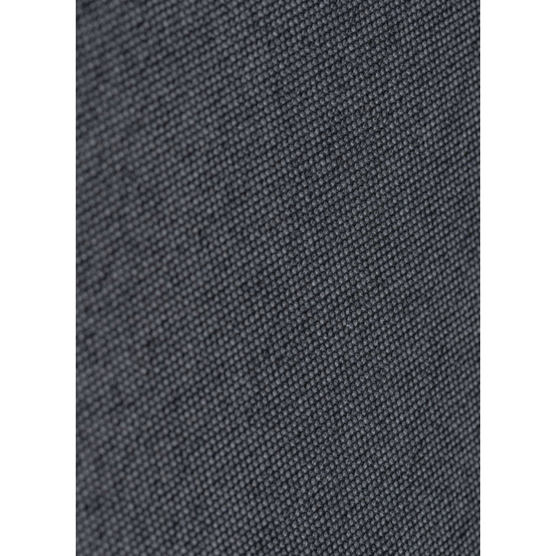 Lot de 2 chaises de salle à manger en tissu Foley | noyer/gris
