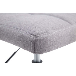 Lot de 4 chaises longues Palma Lounger V2 en tissu gris