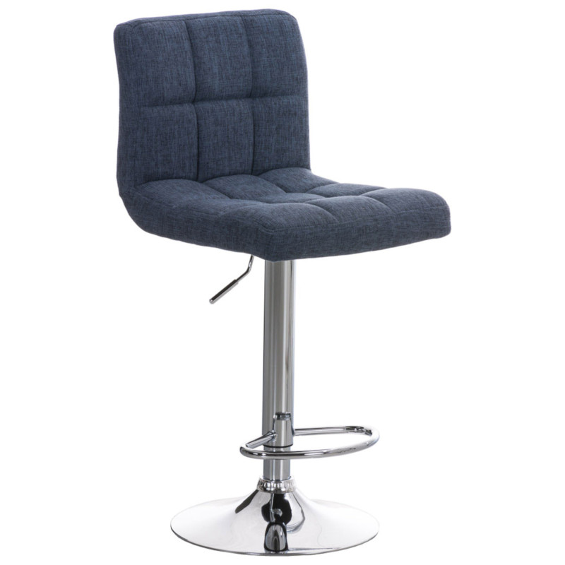 Lot de 2 tabourets de bar Peru FABRIC C bleu