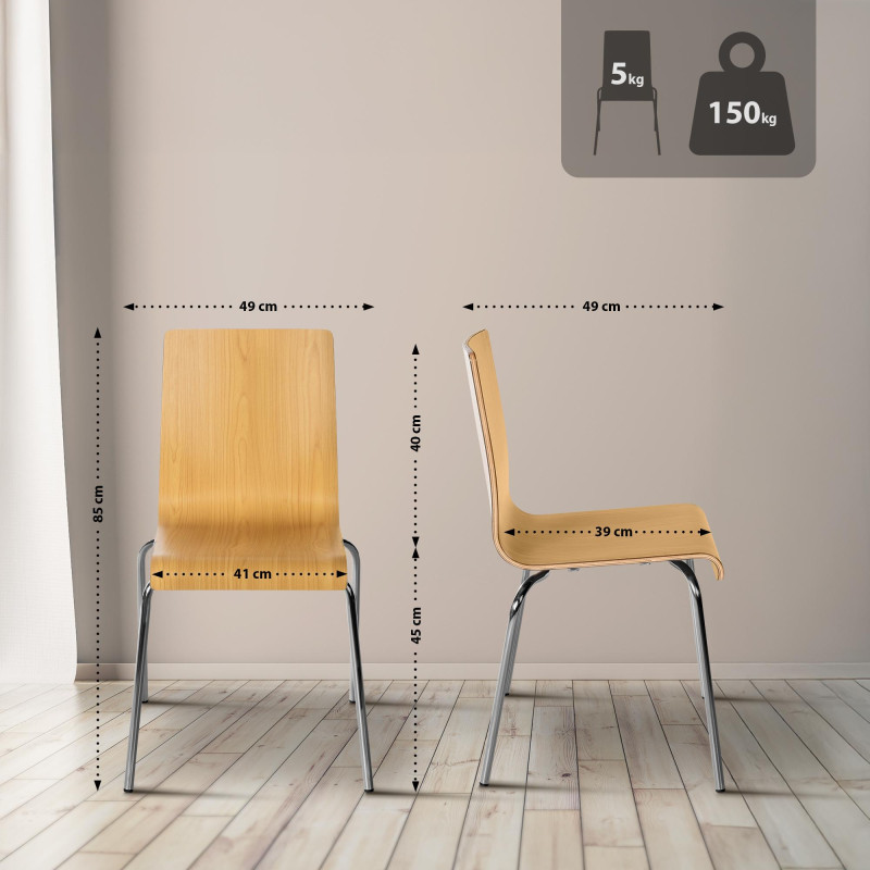 Chaise visiteur Gahanna natura