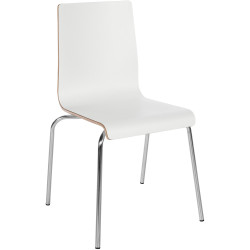 Chaise visiteur Gahanna blanche