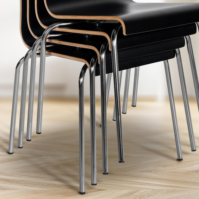 Chaise visiteur Gahanna noire