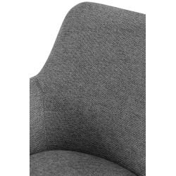 Chaise de salle à manger en tissu Olema | gris