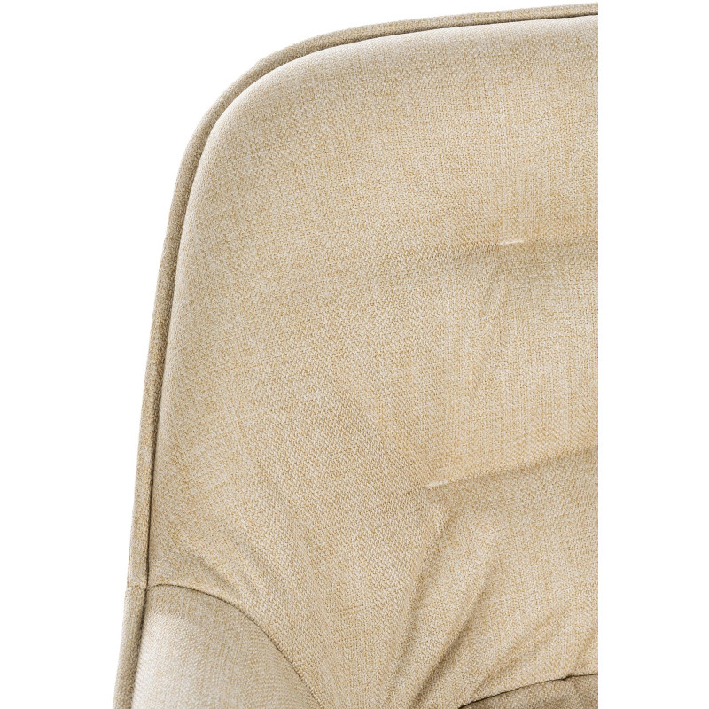 Tabouret de bar Gibson en tissu crème