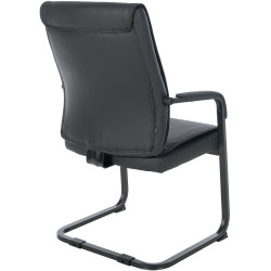 Chaise visiteur XL Anubis noir/noir