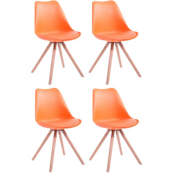 Lot de 4 chaises Toulouse,...