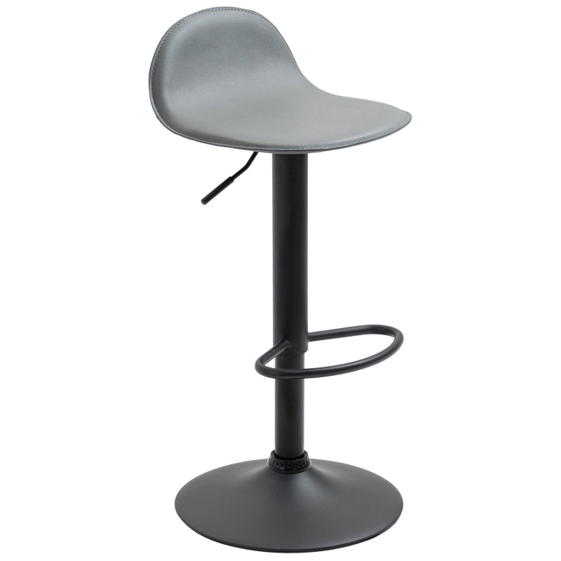 Tabouret de bar Lana V2 noir gris