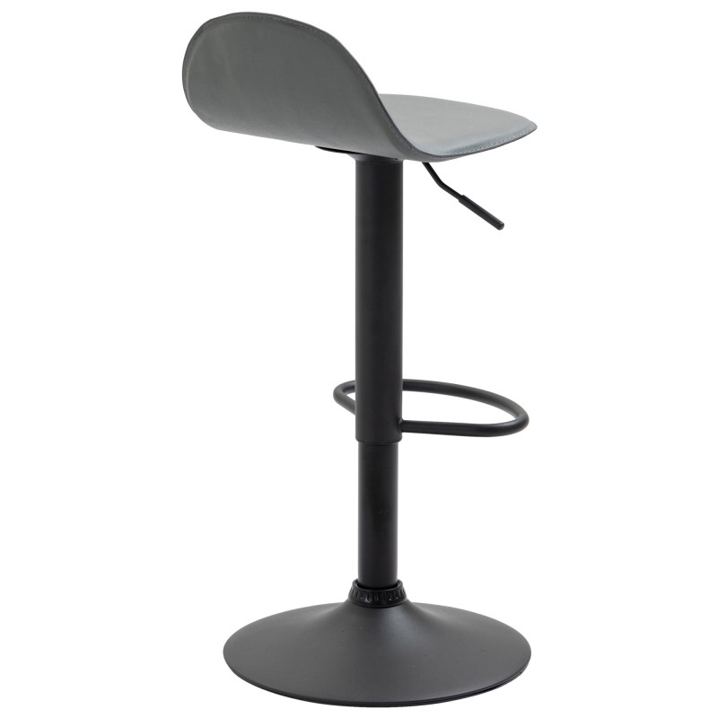 Tabouret de bar Lana V2 noir gris
