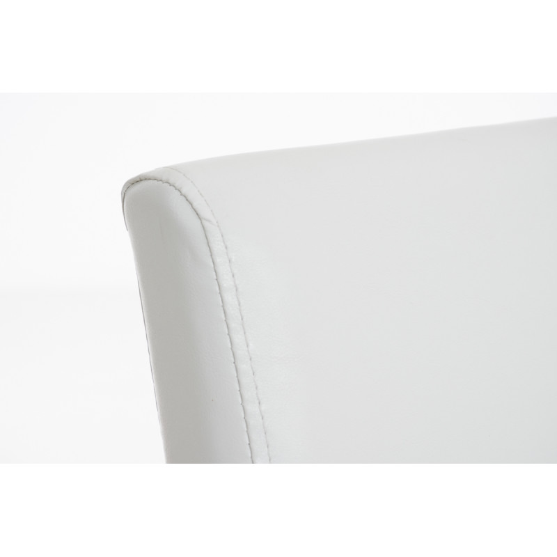 Chaise de salle à manger Ina marron foncé blanc