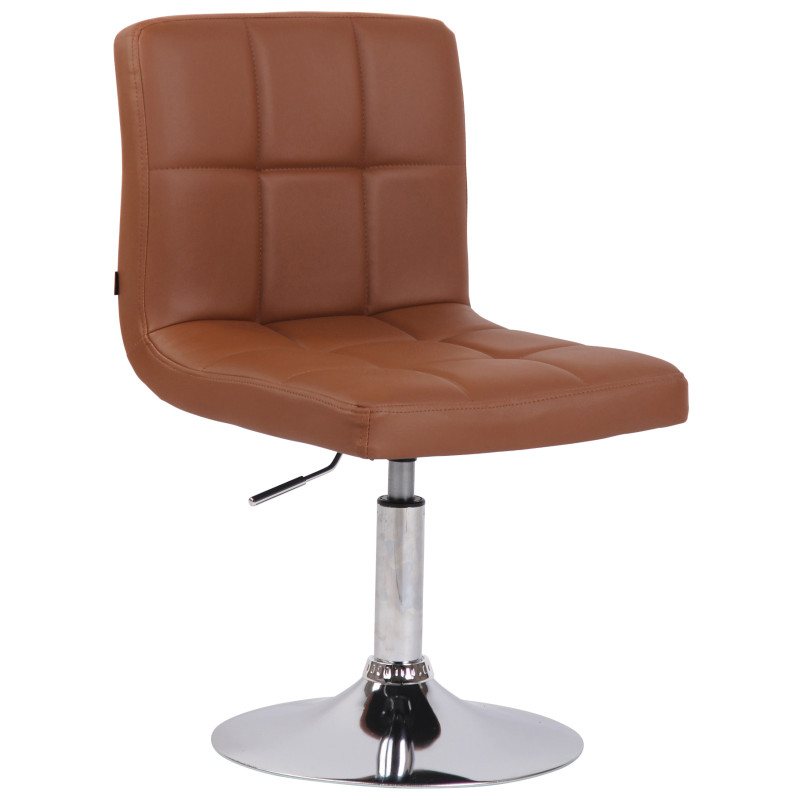 Lot de 2 chaises longues Palma V2 simili cuir marron clair