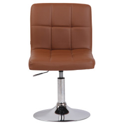 Lot de 2 chaises longues Palma V2 simili cuir marron clair