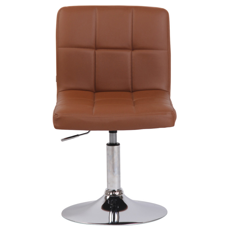 Lot de 2 chaises longues Palma V2 simili cuir marron clair