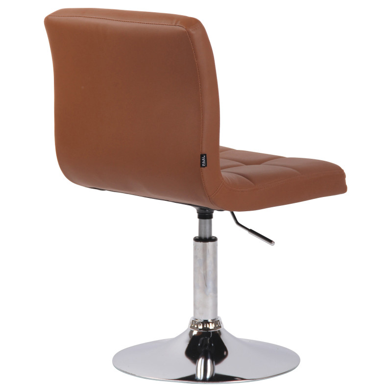Lot de 2 chaises longues Palma V2 simili cuir marron clair