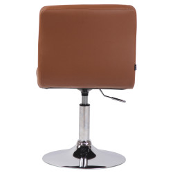 Lot de 2 chaises longues Palma V2 simili cuir marron clair