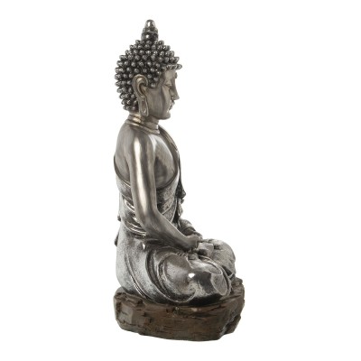 Figurine Décorative Alexandra House Living Argenté Plastique Buda 32 x 52 x 71 cm