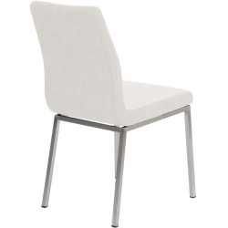 Chaise de salle à manger Colmar, tissu blanc