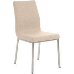 Chaise de salle à manger Colmar, tissu crème