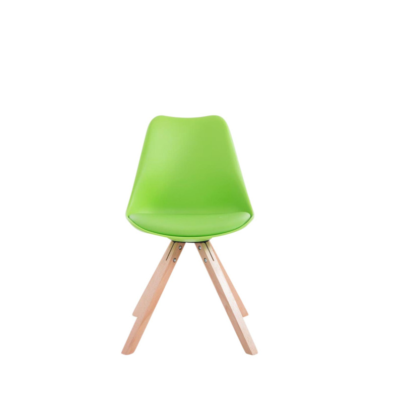 Lot de 4 chaises Toulouse simili cuir Natura Square vert