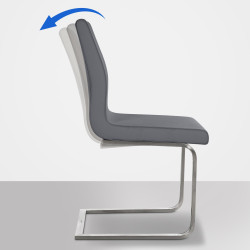 Chaise de salle à manger Belfort, grise