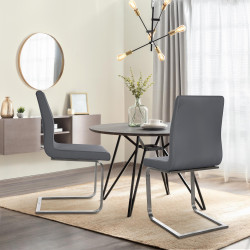 Chaise de salle à manger Belfort, grise