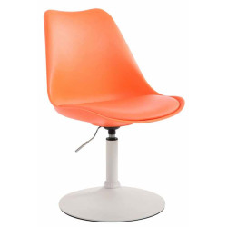 Lot de 4 chaises de salle à manger Maverick W en plastique orange