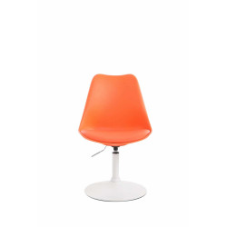 Lot de 4 chaises de salle à manger Maverick W en plastique orange