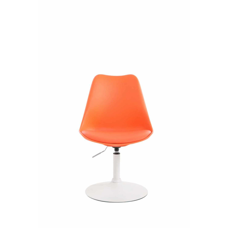 Lot de 4 chaises de salle à manger Maverick W en plastique orange