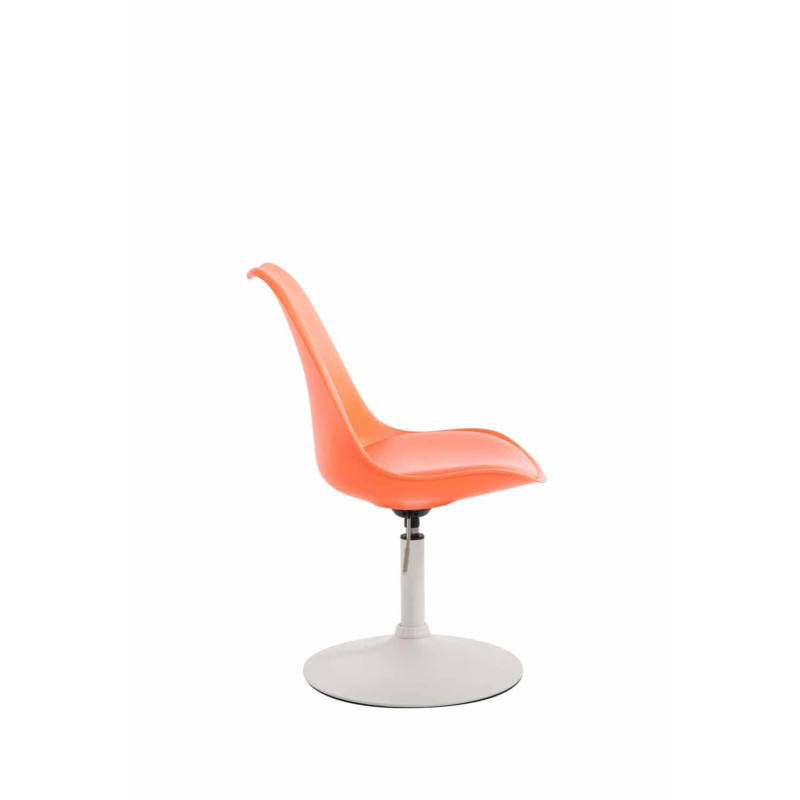 Lot de 4 chaises de salle à manger Maverick W en plastique orange