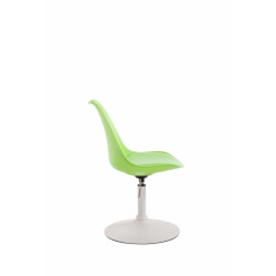 Lot de 4 chaises de salle à manger Maverick W en plastique vert