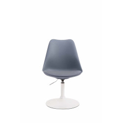 Lot de 4 chaises de salle à manger Maverick W en plastique gris