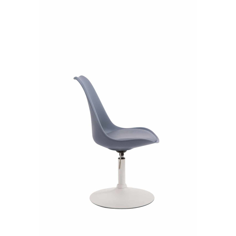 Lot de 4 chaises de salle à manger Maverick W en plastique gris