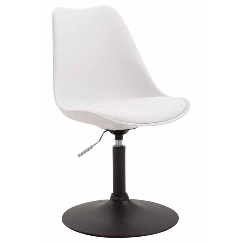 Lot de 4 chaises de salle à manger Maverick B en plastique blanc