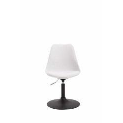 Lot de 4 chaises de salle à manger Maverick B en plastique blanc