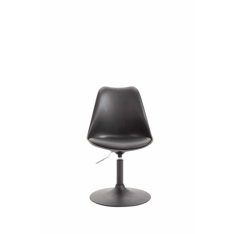 Lot de 4 chaises de salle à manger Maverick B en plastique noir