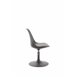 Lot de 4 chaises de salle à manger Maverick B en plastique noir