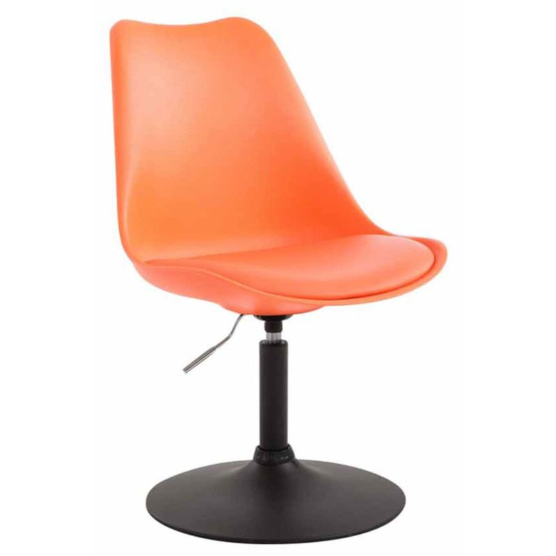 Lot de 4 chaises de salle à manger Maverick B en plastique orange