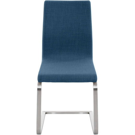 Chaise de salle à manger Belfort, tissu bleu