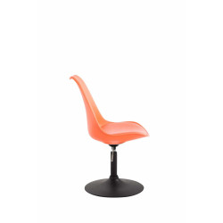 Lot de 4 chaises de salle à manger Maverick B en plastique orange